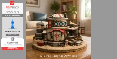 Desert Outpost Cantina STL File for 3D Print