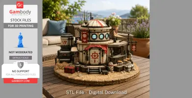 Desert Outpost Cantina STL File for 3D Print