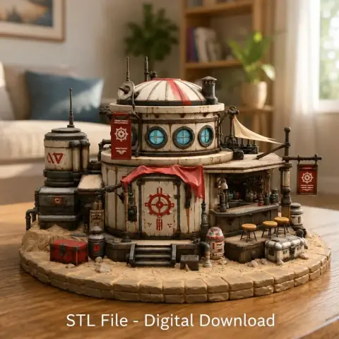 Desert Outpost Cantina STL File for 3D Print