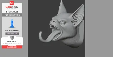Bat Head Wall Hanger Coat & Key Holder Hook