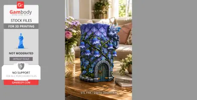 Enchanted Dragon Flower Tower Vase
