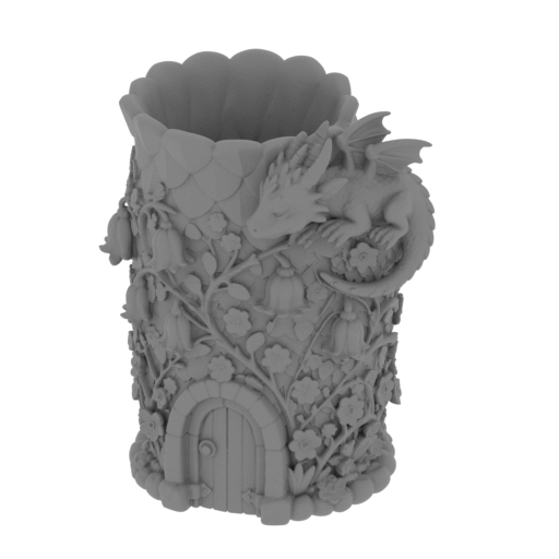 Dragon Flower Vase.stl