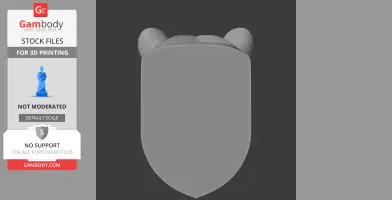 Bear Head Wall Hanger Coat and Key Holder Hook