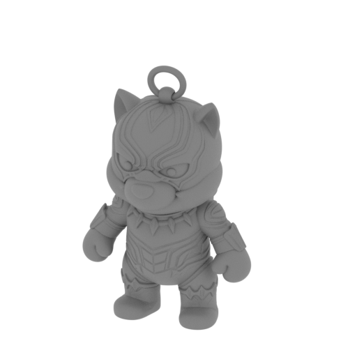 Winnie the Pooh Black Panther Ring Figure.stl