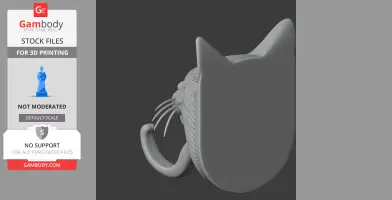 Cat Head Wall Hanger Coat and Key Holder Hook