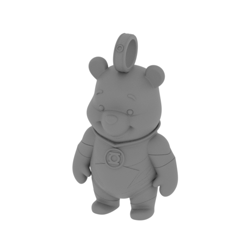 Winnie the Pooh Green Lantern Ring Figure.stl