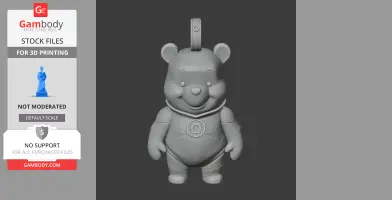 Winnie the Pooh Green Lantern Ring Figure