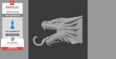 Dragon Head Wall Hanger Coat and Key Holder Hook