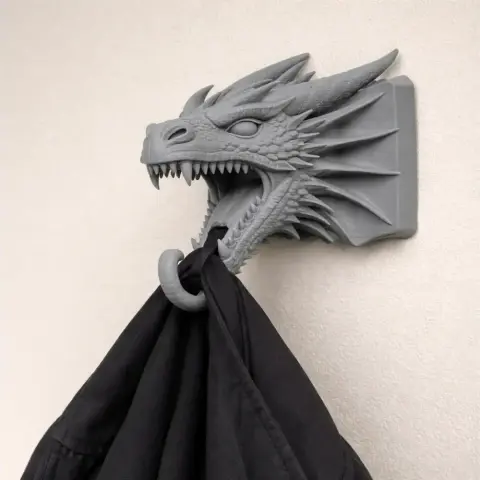 Dragon Head Wall Hanger Coat and Key Holder Hook
