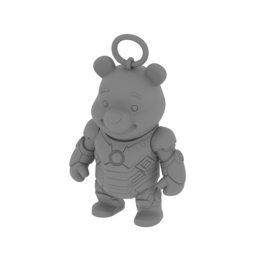 Winnie the Pooh Iron Man Ring Figure.stl