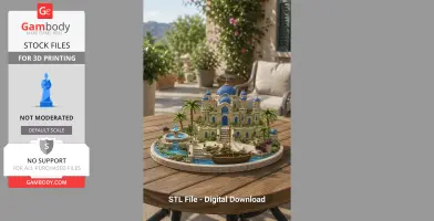 Azure Oasis Palace STL File for 3D Print