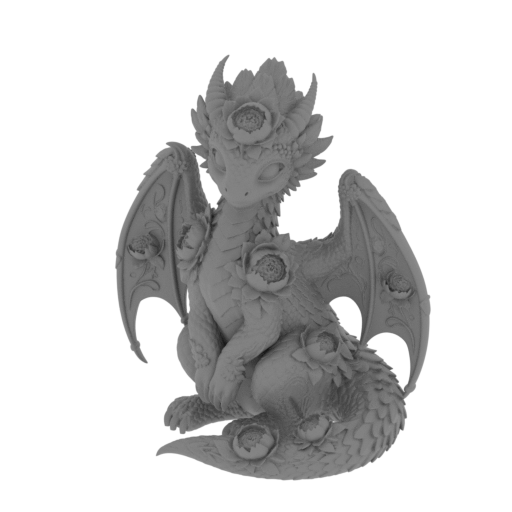Rose Blossom Dragon.stl