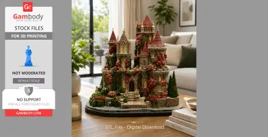 Bougainvillea Castle STL File for 3D Print