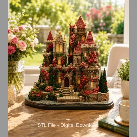 Bougainvillea Castle STL File for 3D Print