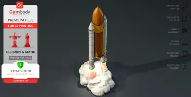 Discovery Fuel Tank & Boosters Add-on 3D Printer Files | Assembly