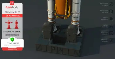 Discovery Fuel Tank & Boosters Add-on 3D Printer Files | Assembly