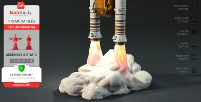 Discovery Fuel Tank & Boosters Add-on 3D Printer Files | Assembly