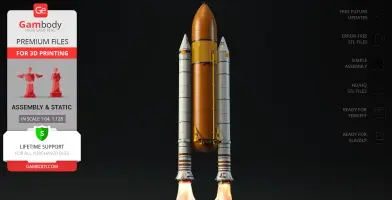 Discovery Fuel Tank & Boosters Add-on 3D Printer Files | Assembly