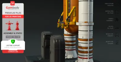 Discovery Fuel Tank & Boosters Add-on 3D Printer Files | Assembly