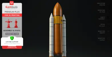 Discovery Fuel Tank & Boosters Add-on 3D Printer Files | Assembly