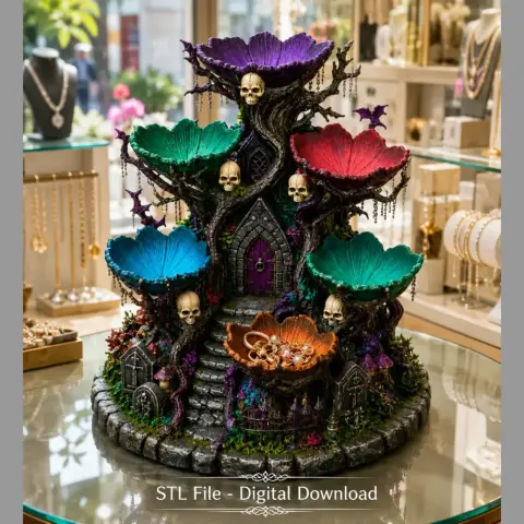 Haunted Hollow Gothic Organizer STL File for 3D Print