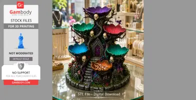Haunted Hollow Gothic Organizer STL File for 3D Print