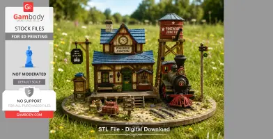 Pinewood Junction Railway Station STL File for 3D Print