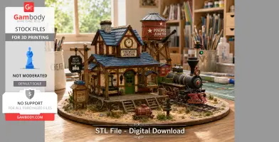 Pinewood Junction Railway Station STL File for 3D Print