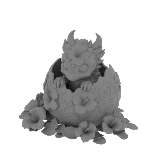 Hibiscus Baby Dragon.stl