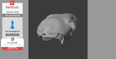 African Crested Rat Skull