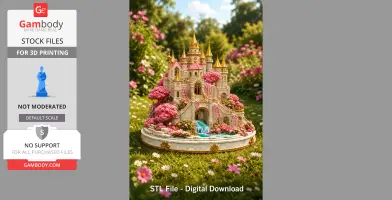 Blossom Crown Castle STL File for 3D Print