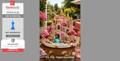 Blossom Crown Castle STL File for 3D Print