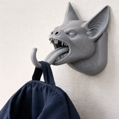 Bat Head Wall Hanger Coat and Key Holder Hook