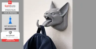 Bat Head Wall Hanger Coat and Key Holder Hook