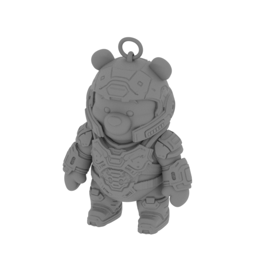 Winnie the Pooh Doom Slayer Ring Figure.stl