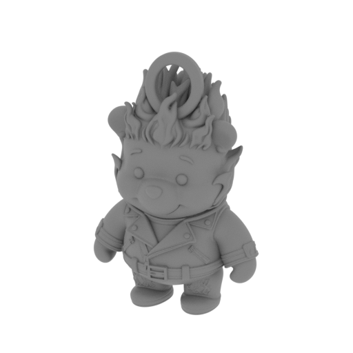Winnie the Pooh Ghost Rider Ring Figure.stl