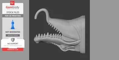 Crocodile Head Wall Hanger Coat and Key Holder Hook