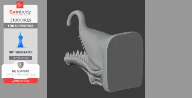 Crocodile Head Wall Hanger Coat and Key Holder Hook