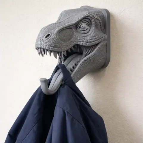 Dinosaur Head Wall Hanger Coat and Key Holder Hook