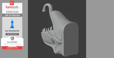 Dinosaur Head Wall Hanger Coat and Key Holder Hook