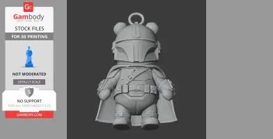 Winnie the Pooh Mandalorian Ring Figure