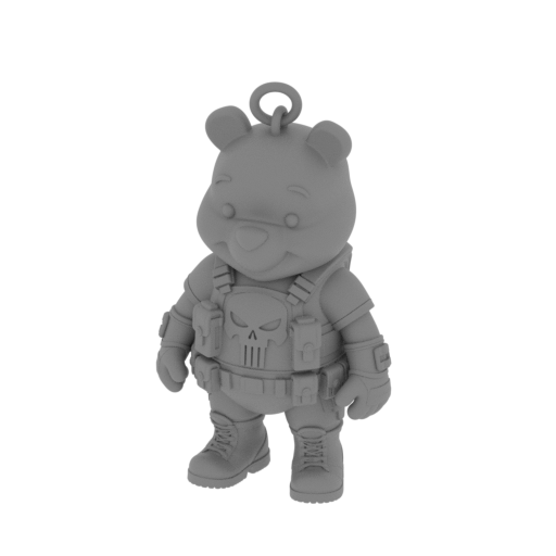 Winnie the Pooh Punisher Ring Figure.stl