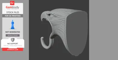 Eagle Head Wall Hanger Coat and Key Holder Hook