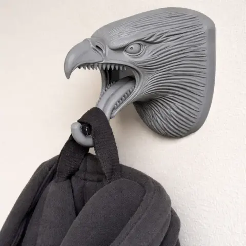 Eagle Head Wall Hanger Coat and Key Holder Hook