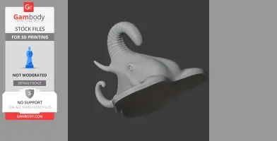 Elephant Head Wall Hanger Coat and Key Holder Hook