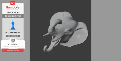 Elephant Head Wall Hanger Coat and Key Holder Hook