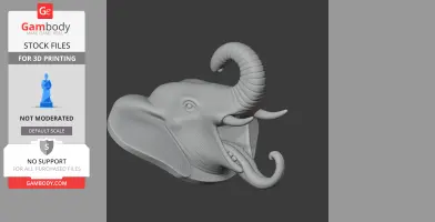 Elephant Head Wall Hanger Coat and Key Holder Hook
