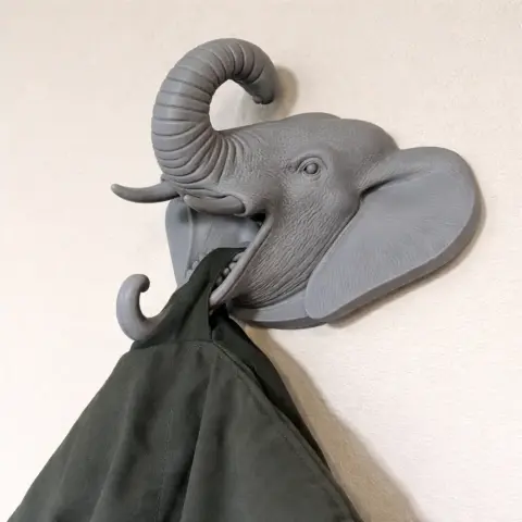 Elephant Head Wall Hanger Coat and Key Holder Hook