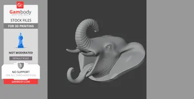 Elephant Head Wall Hanger Coat and Key Holder Hook