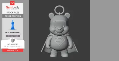 Winnie the Pooh Superman Ring Figure